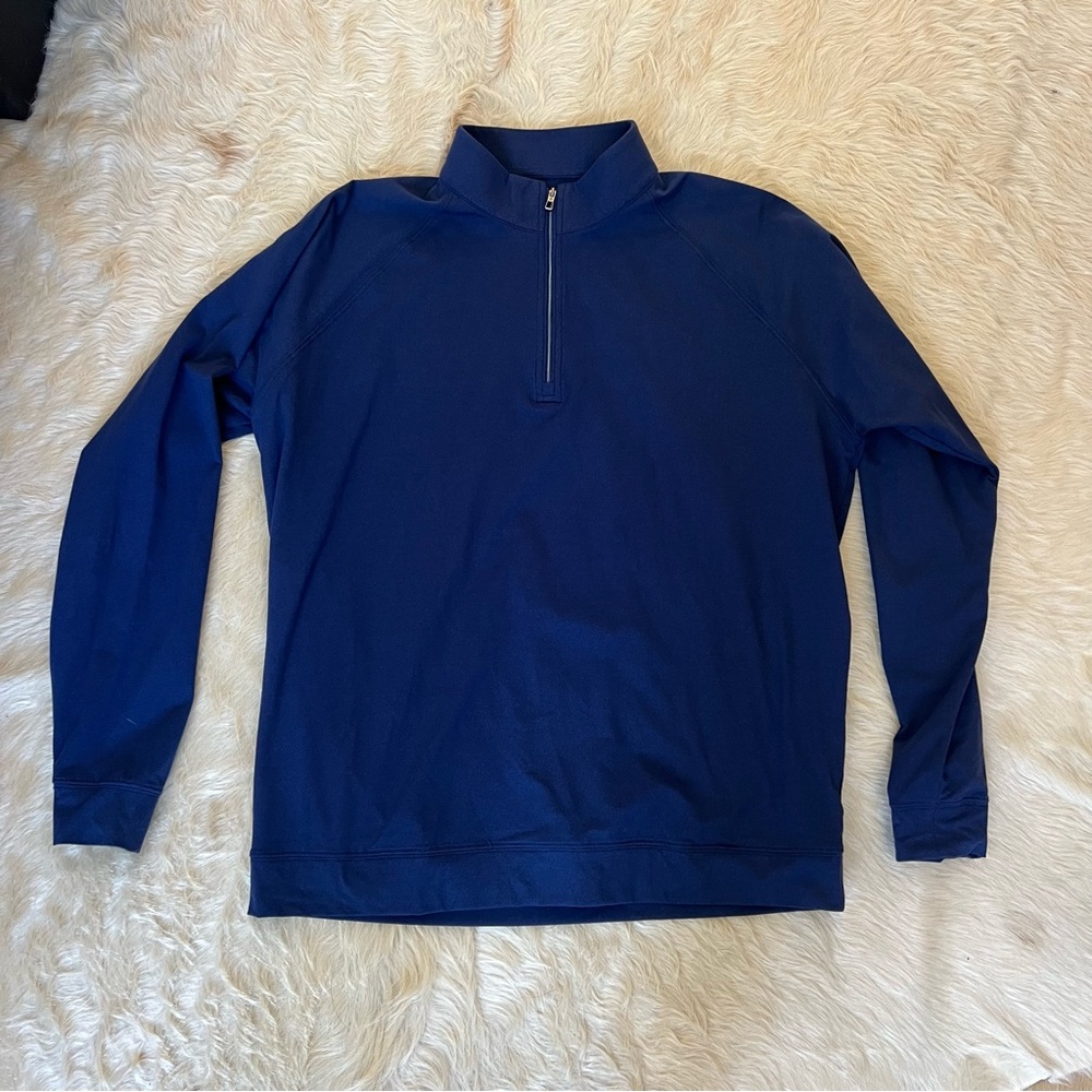Men's Blue Zip-Up Sweater